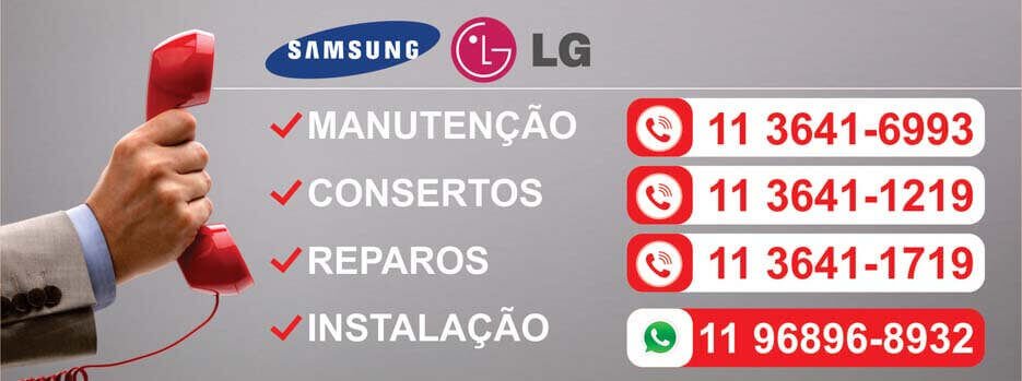 lavadora LG ou Samsung assistencia